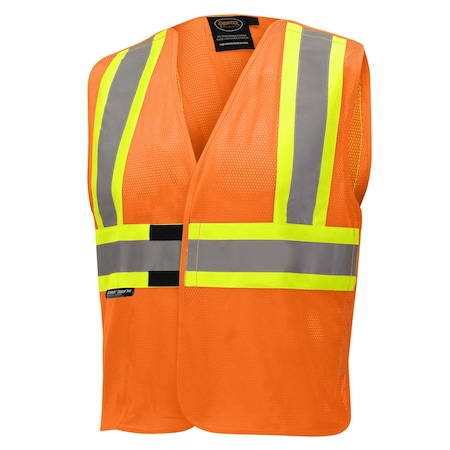 Pioneer Safety Vest, Hi-Vis, Orange, FR, 2/3XL V2510850U-2/3XL